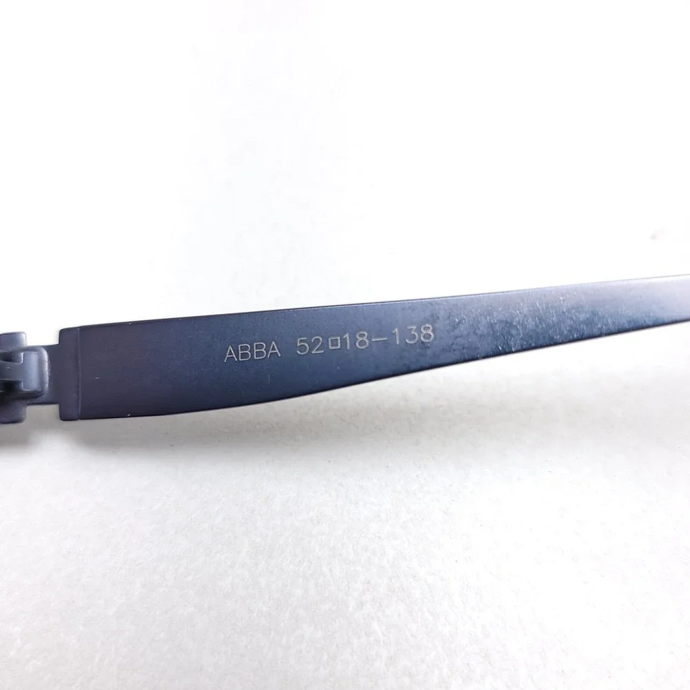 ABBA Eyeglass Frames ONLY AB 8031‎ C36 52/18/138 Silver Blue